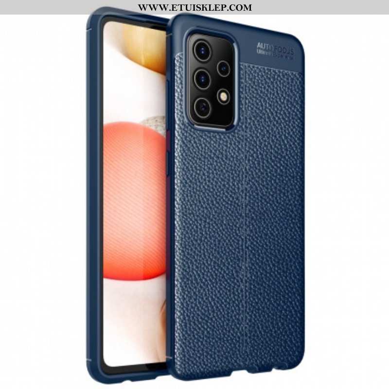 Etui do Samsung Galaxy A52 4G / A52 5G / A52s 5G Efekt Skóry Liczi Z Podwójną Linią